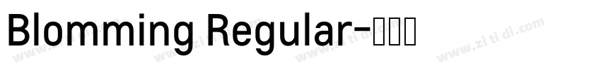 Blomming Regular字体转换